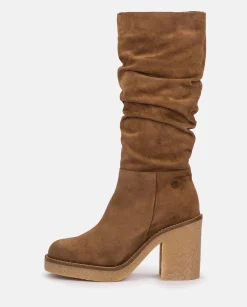 Mujer Yokono Botas|Bota De Tacón GELA-002 MARRON