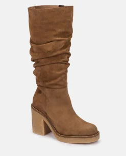 Mujer Yokono Botas|Bota De Tacón GELA-002 MARRON