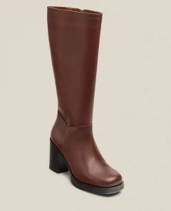 Mujer Yokono Botas|Bota De Tacón KOLIN-008 Marrón