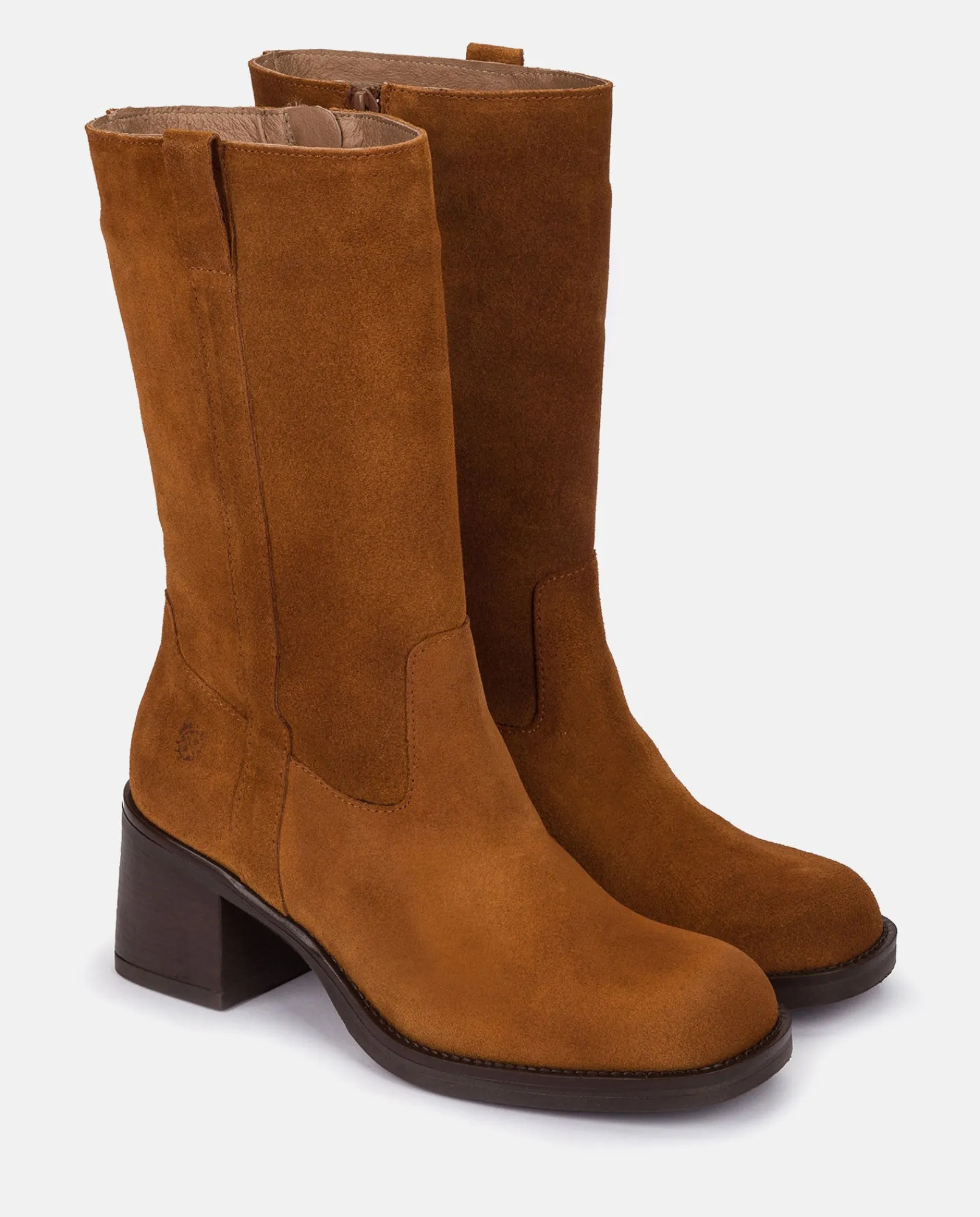 Mujer Yokono Botines|Botas|Bota De Tacón LANDAS-003 CUERO