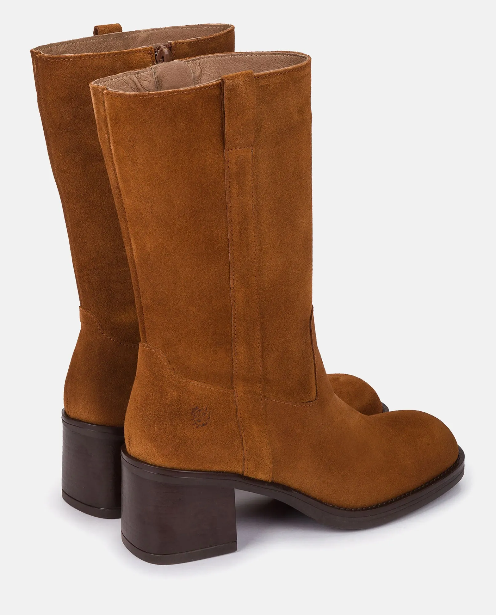 Mujer Yokono Botines|Botas|Bota De Tacón LANDAS-003 CUERO