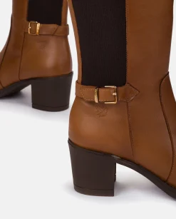 Mujer Yokono Botas|Bota De Tacón LILLE-011 CUERO