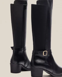 Mujer Yokono Botas|Bota De Tacón LILLE-015 Negro