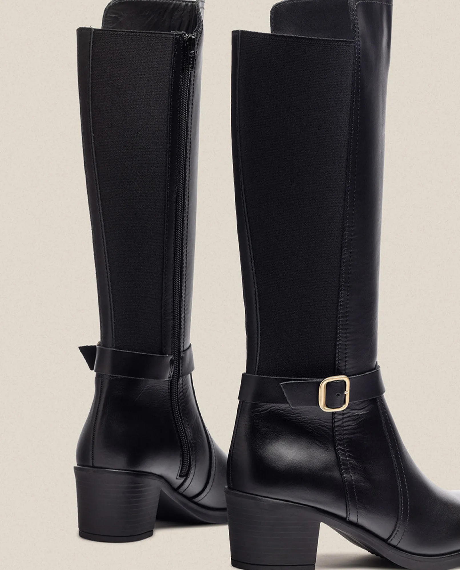 Mujer Yokono Botas|Bota De Tacón LILLE-015 Negro