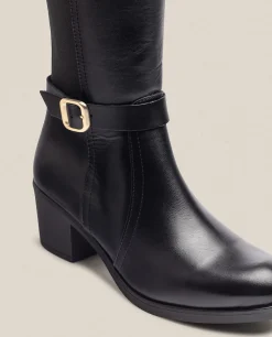 Mujer Yokono Botas|Bota De Tacón LILLE-015 Negro