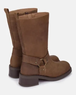 Mujer Yokono Botas|Bota Plana SPA-003 MARRON