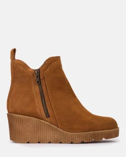 Mujer Yokono Botines|Botín De Cuña MADONA-002 CUERO
