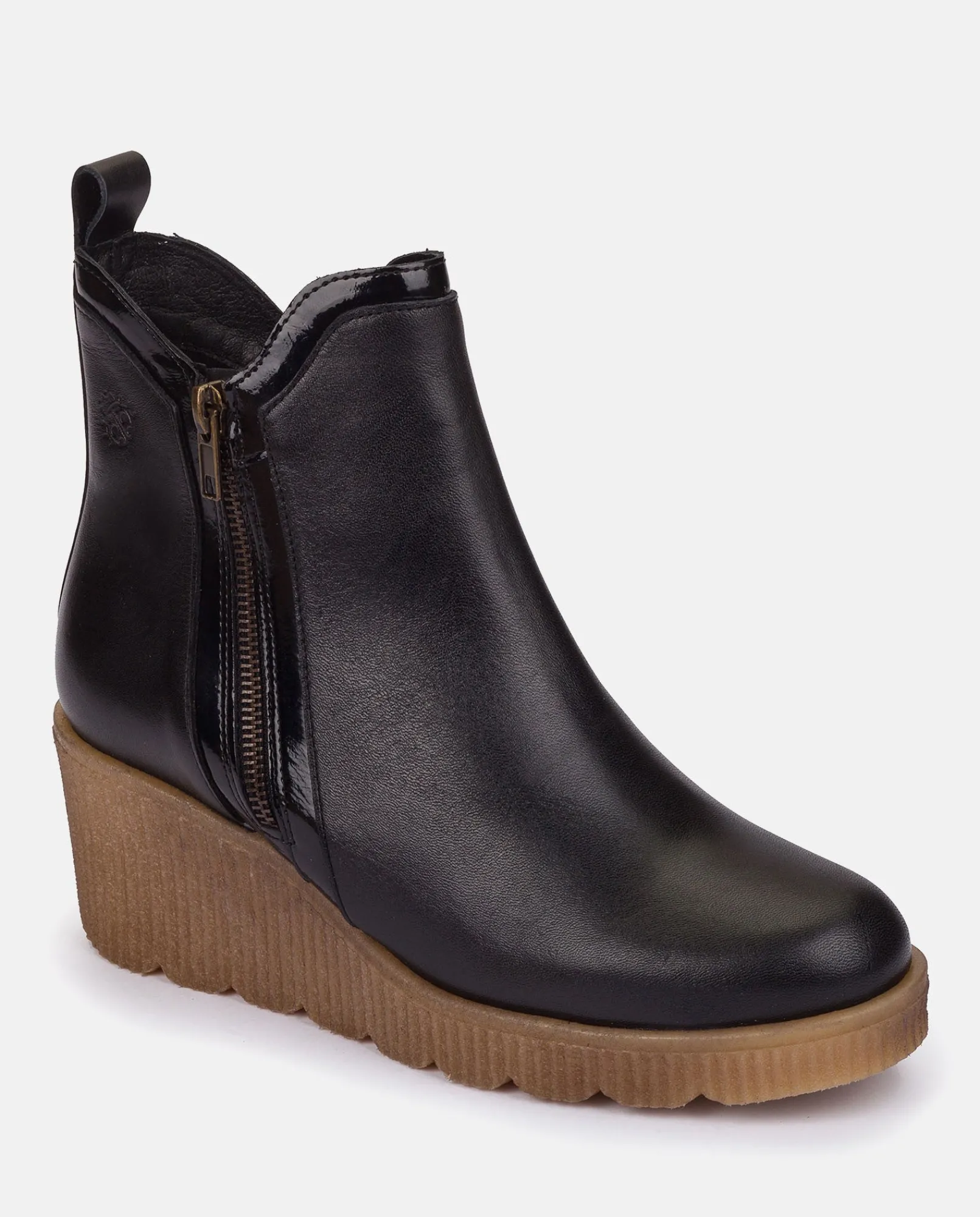 Mujer Yokono Botines|Botín De Cuña MADONA-002 NEGRO