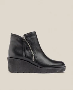 Mujer Yokono Botines|Botín De Cuña MADONA-007 Negro