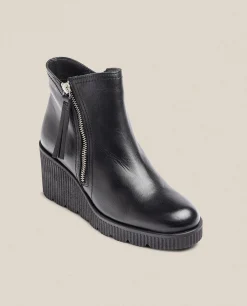 Mujer Yokono Botines|Botín De Cuña MADONA-007 Negro