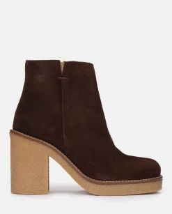 Mujer Yokono Botines|Botín De Tacón Gela 001 Marron