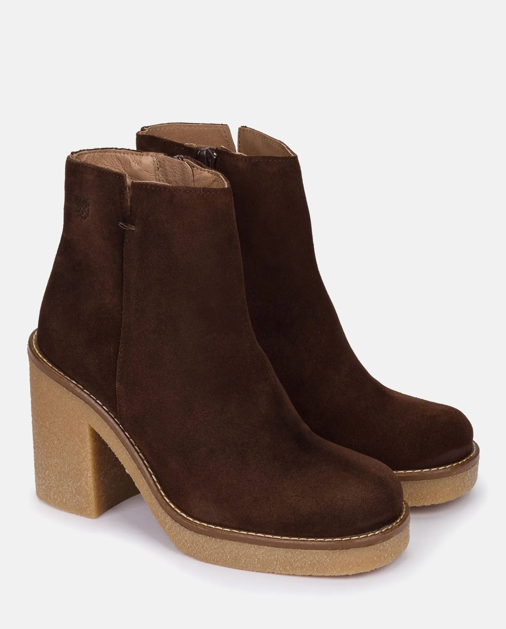 Mujer Yokono Botines|Botín De Tacón Gela 001 Marron