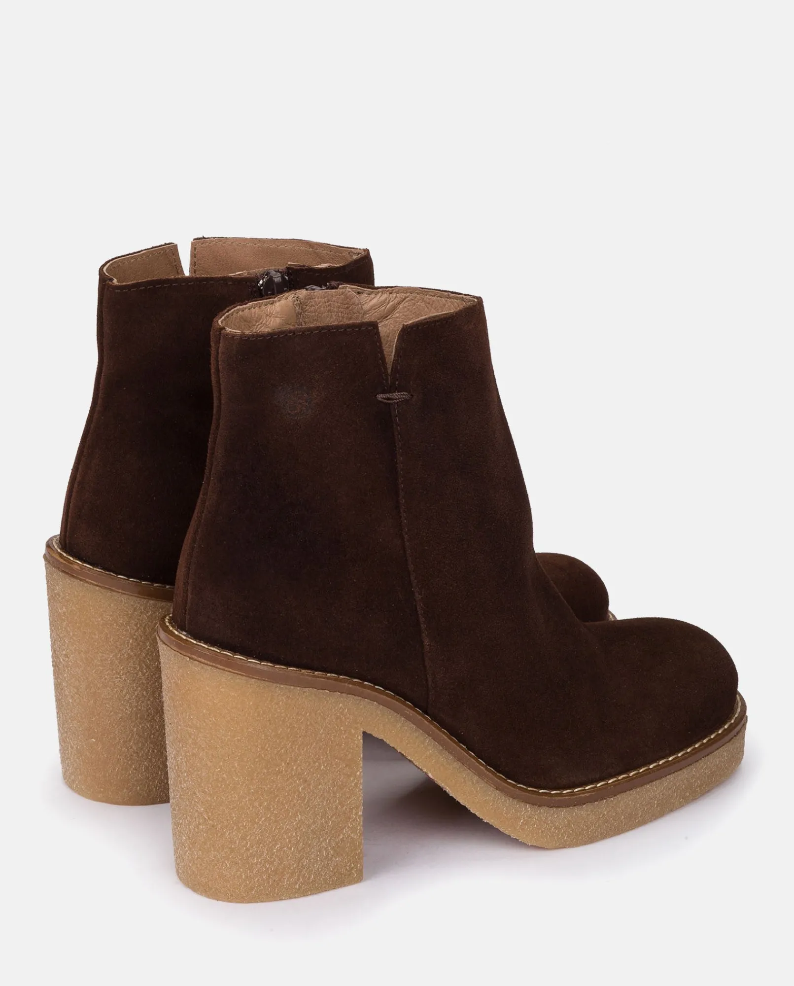 Mujer Yokono Botines|Botín De Tacón Gela 001 Marron