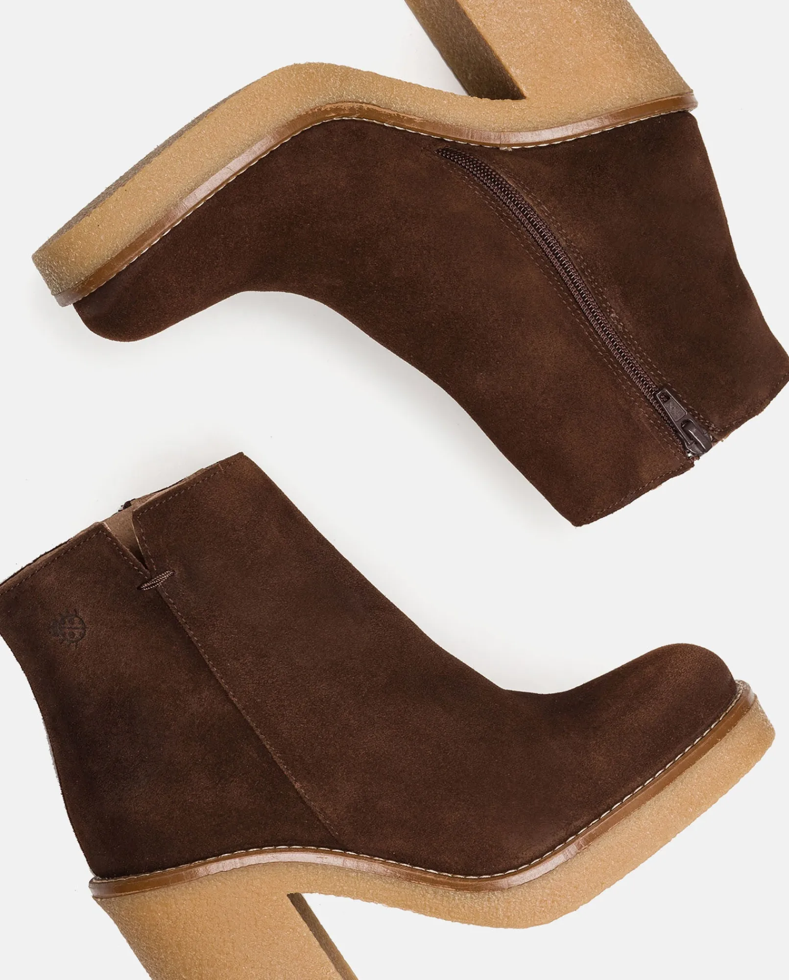 Mujer Yokono Botines|Botín De Tacón Gela 001 Marron