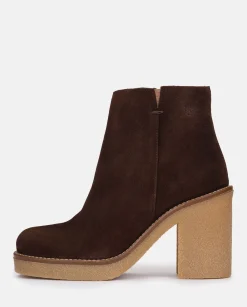 Mujer Yokono Botines|Botín De Tacón Gela 001 Marron