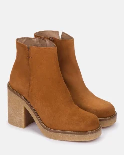 Mujer Yokono Botines|Botín De Tacón GELA-001 CUERO