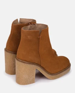 Mujer Yokono Botines|Botín De Tacón GELA-001 CUERO