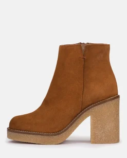 Mujer Yokono Botines|Botín De Tacón GELA-001 CUERO