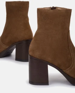 Mujer Yokono Botines|Botín De Tacón Kolin 001 Marron