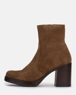 Mujer Yokono Botines|Botín De Tacón Kolin 001 Marron