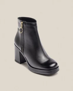 Mujer Yokono Botines|Botín De Tacón KOLIN-007 Negro