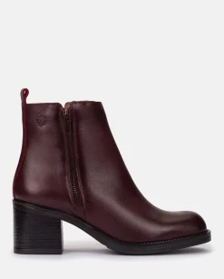 Mujer Yokono Botines|Botín De Tacón LANDAS-002 BURDEOS