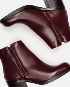 Mujer Yokono Botines|Botín De Tacón LANDAS-002 BURDEOS