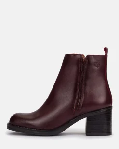 Mujer Yokono Botines|Botín De Tacón LANDAS-002 BURDEOS