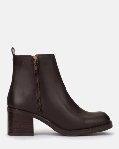 Mujer Yokono Botines|Botín De Tacón LANDAS-002 MARRON