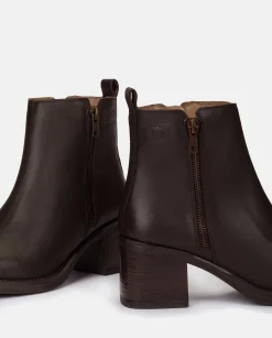 Mujer Yokono Botines|Botín De Tacón LANDAS-002 MARRON