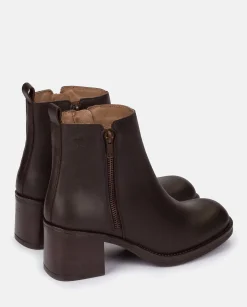 Mujer Yokono Botines|Botín De Tacón LANDAS-002 MARRON