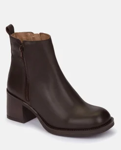 Mujer Yokono Botines|Botín De Tacón LANDAS-002 MARRON