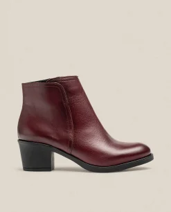 Mujer Yokono Botines|Botín De Tacón LILLE-016 Burdeos