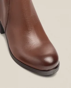 Mujer Yokono Botines|Botín De Tacón LILLE-016 Marrón
