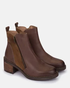 Mujer Yokono Botines|Botín De Tacón Mesina 002 Marrón