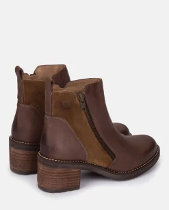 Mujer Yokono Botines|Botín De Tacón Mesina 002 Marrón