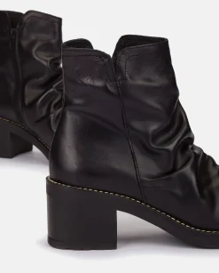 Mujer Yokono Botines|Botín De Tacón MESINA-003 NEGRO