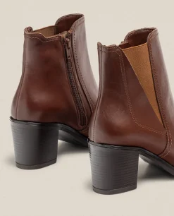 Mujer Yokono Botines|Botín De Tacón ORNE-002 Marrón