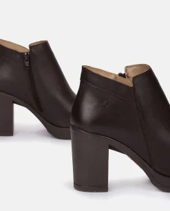Mujer Yokono Botines|Botín De Tacón PILSEN-004 MARRON