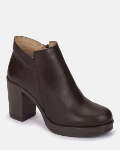 Mujer Yokono Botines|Botín De Tacón PILSEN-004 MARRON