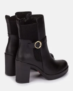 Mujer Yokono Botines|Botín De Tacón PILSEN-003 NEGRO