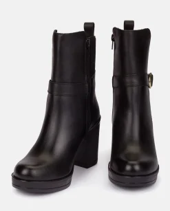 Mujer Yokono Botines|Botín De Tacón PILSEN-003 NEGRO