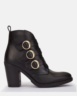 Mujer Yokono Botines|Botín De Tacón Tours 005 Negro