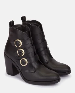 Mujer Yokono Botines|Botín De Tacón Tours 005 Negro