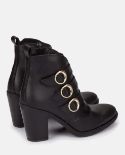 Mujer Yokono Botines|Botín De Tacón Tours 005 Negro