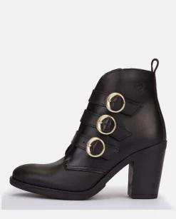 Mujer Yokono Botines|Botín De Tacón Tours 005 Negro