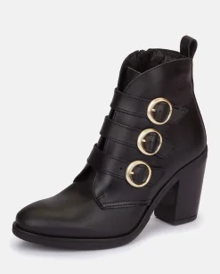 Mujer Yokono Botines|Botín De Tacón Tours 005 Negro