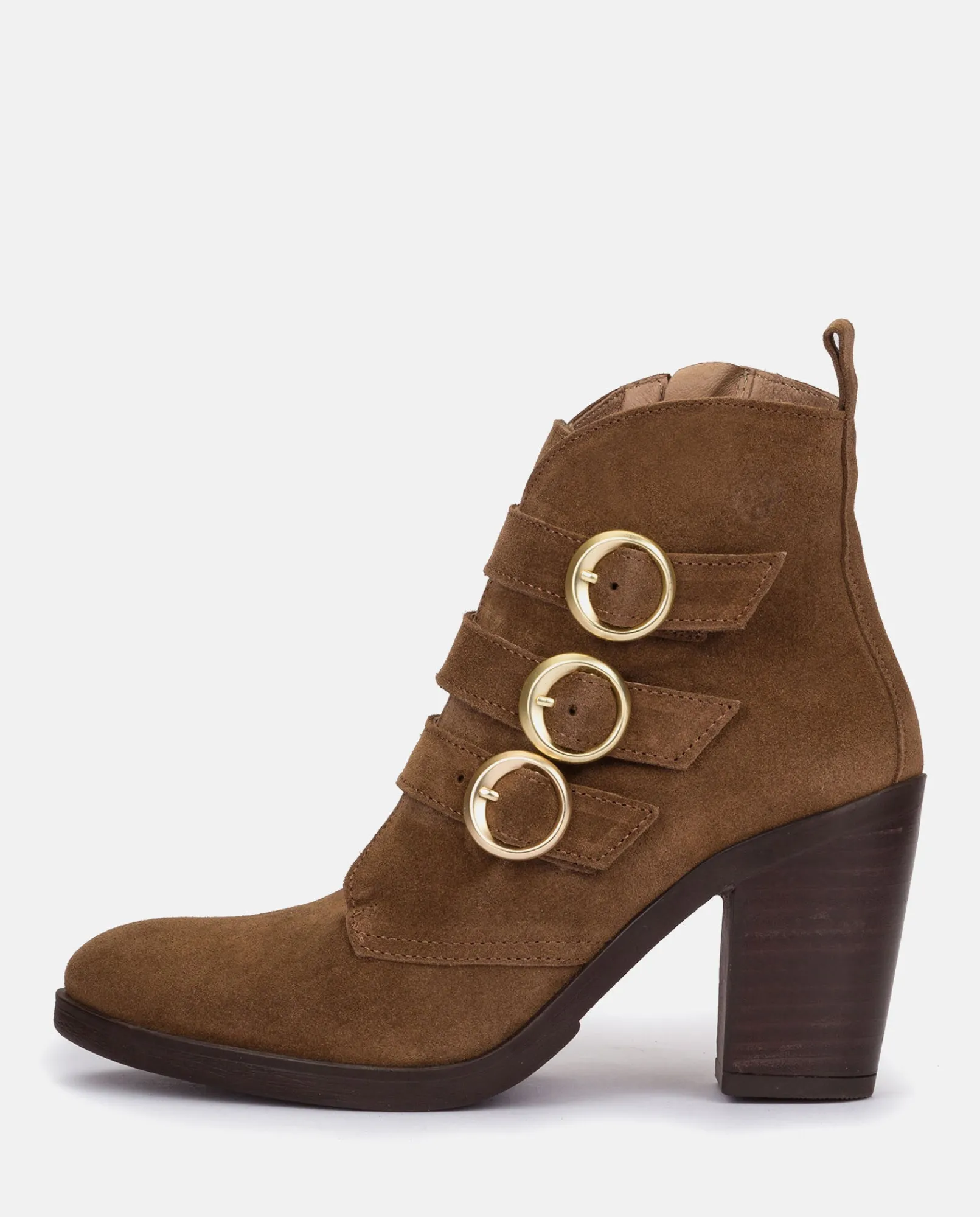 Mujer Yokono Botines|Botín De Tacón TOURS-005 Marrón