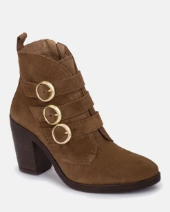 Mujer Yokono Botines|Botín De Tacón TOURS-005 Marrón