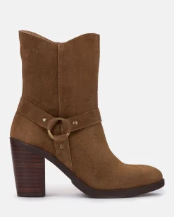 Mujer Yokono Botines|Botín De Tacón TOURS-008 MARRON